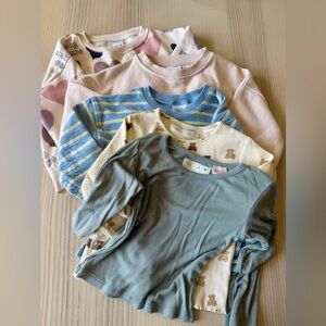 Gorgeous Lot of 5 Zara Baby Girl Long Sleeve Tops 3 Years / 98 (fits like 3T)